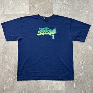 Vintage Adidas Graphic Tee Mens 2XL XXL Hoops Basketball Hip Hop Streetwear y2k